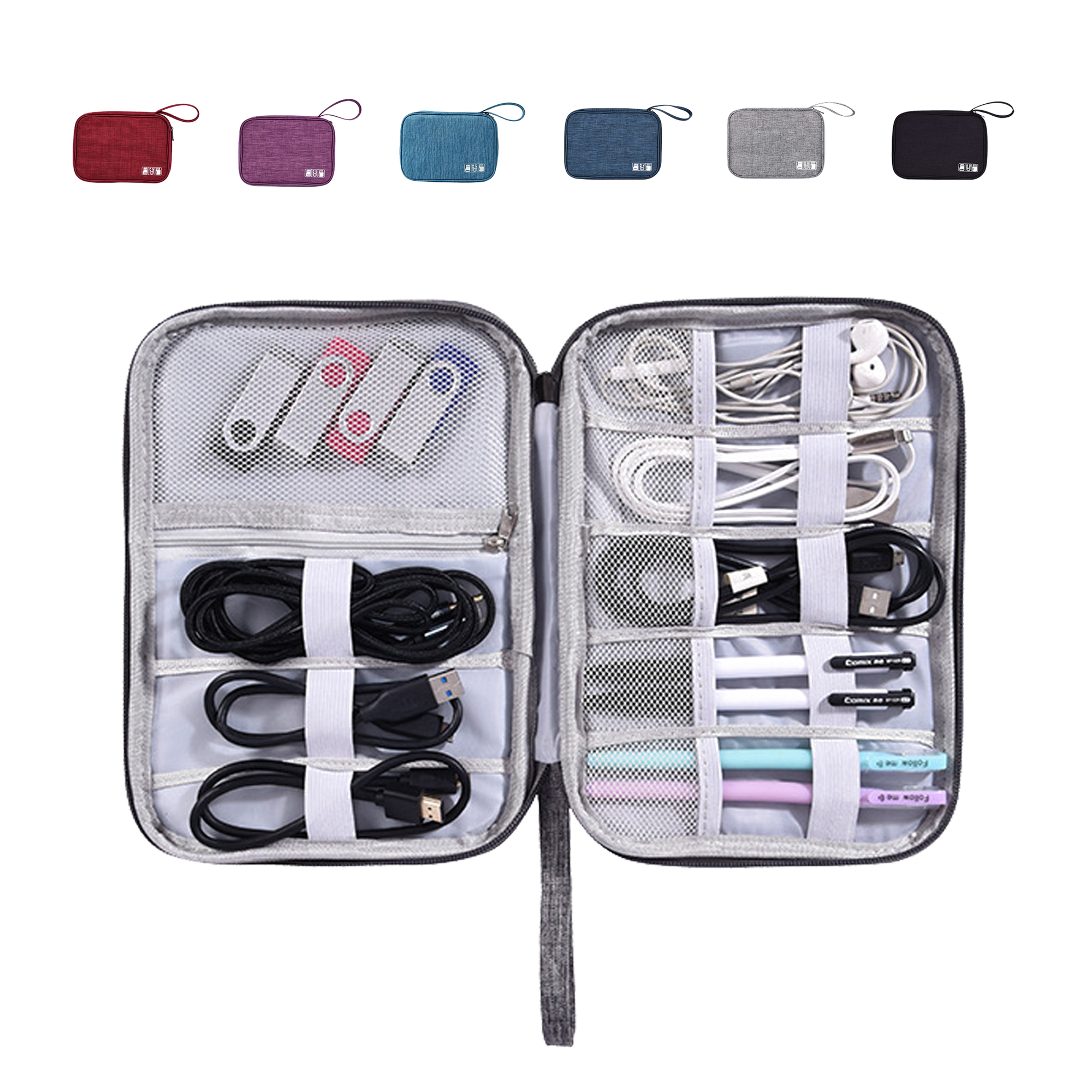 Portable Travel Electronics Organizer Cas 2