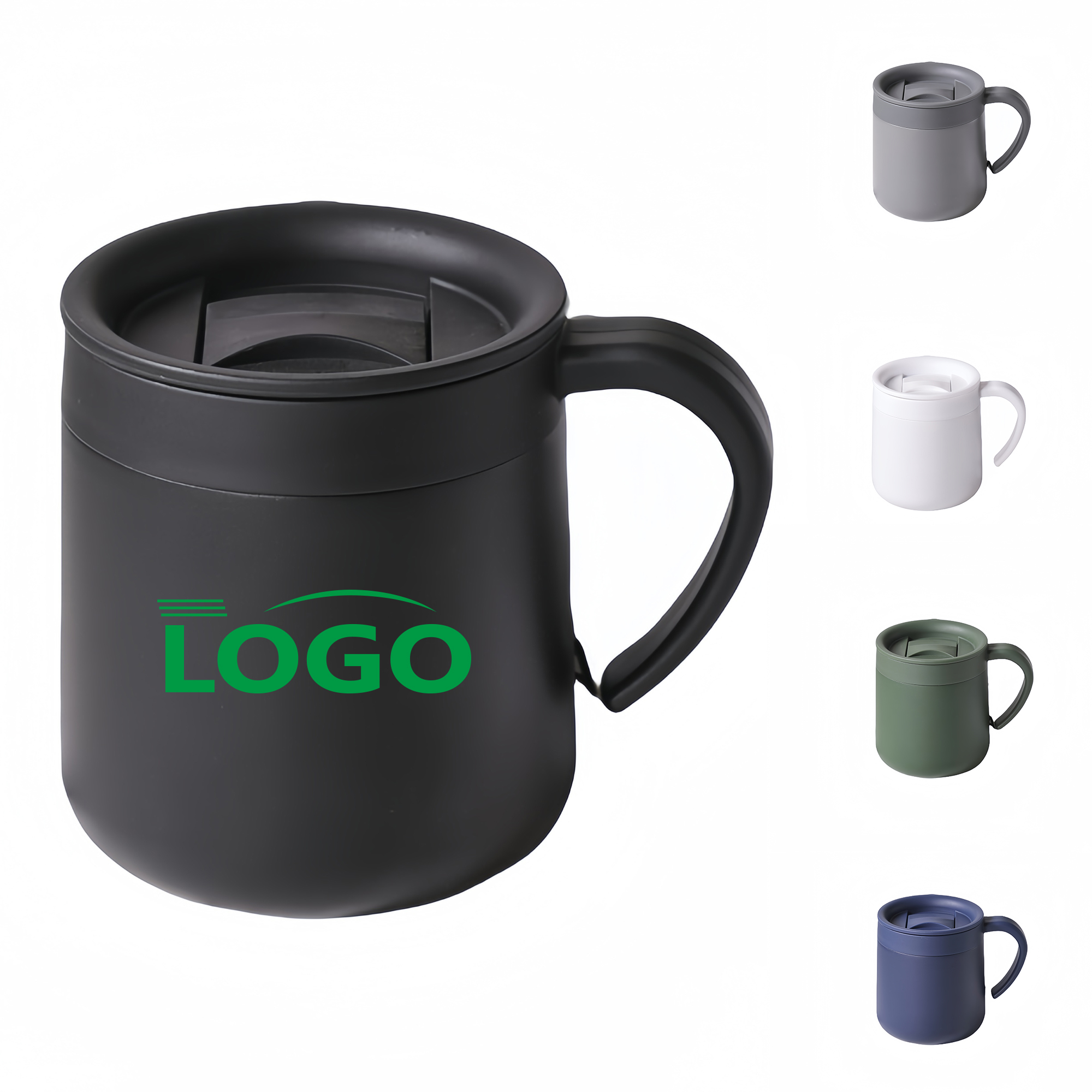 304 Stainless Steel Insulated Coffee Mug with Handle