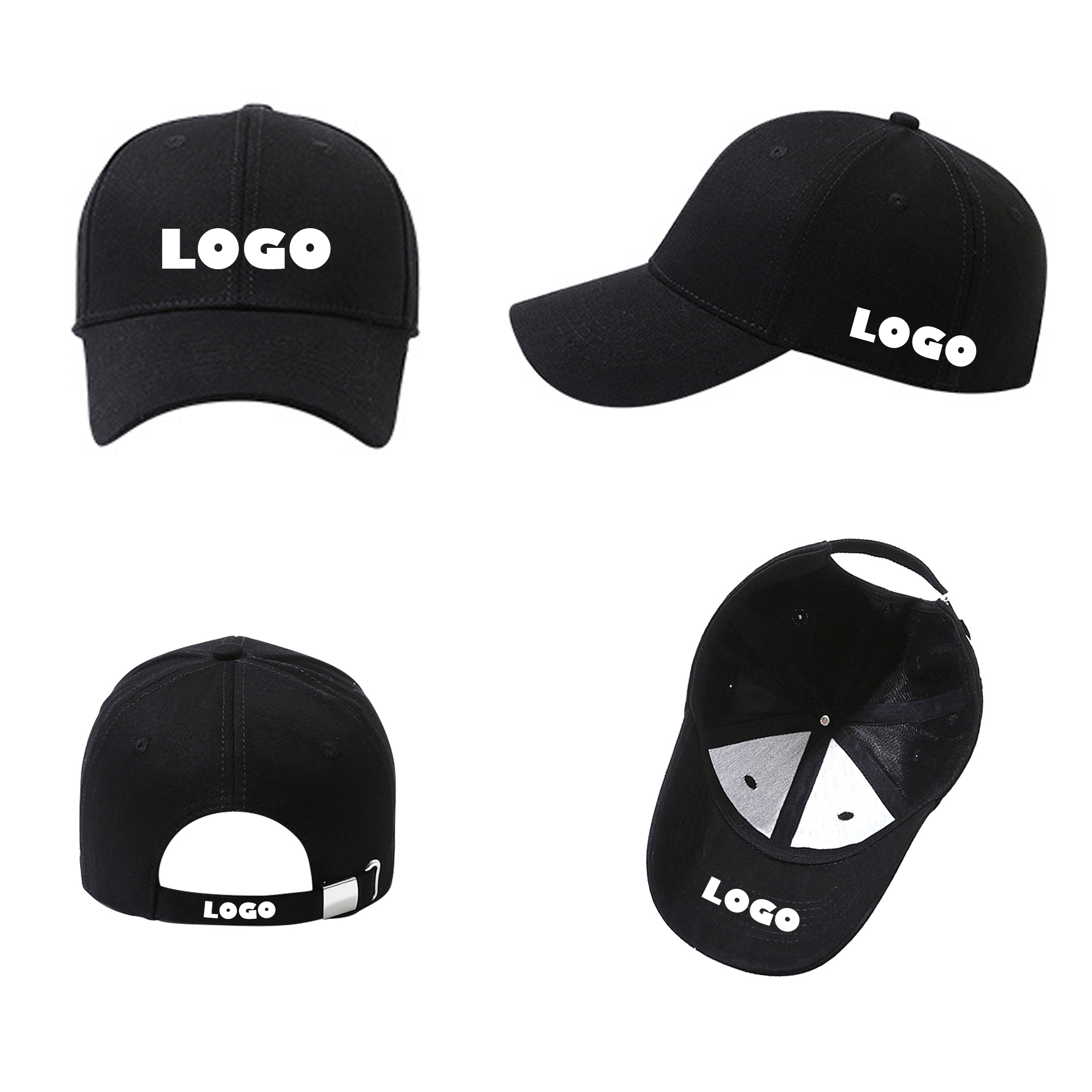 Cotton Baseball Cap With Printed Embroidery 7