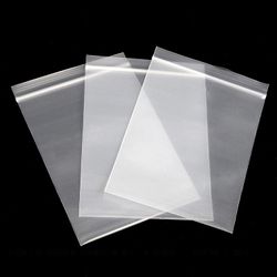 Mini Clear Reclosable Zipper Plastic Poly Bags Pack of 50