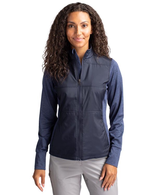 Cutter & Buck Stealth Hybrid Quilted Womens Full Zip