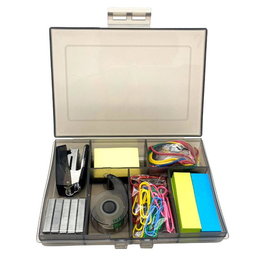 Back To School / Office Kit With Stapler, Staples, Sticky Notes, Rubber Bands, Paper Clips, And Tape 18