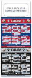Baseball Schedule Magnet - Peel and Stick Business Card (3.5x9)