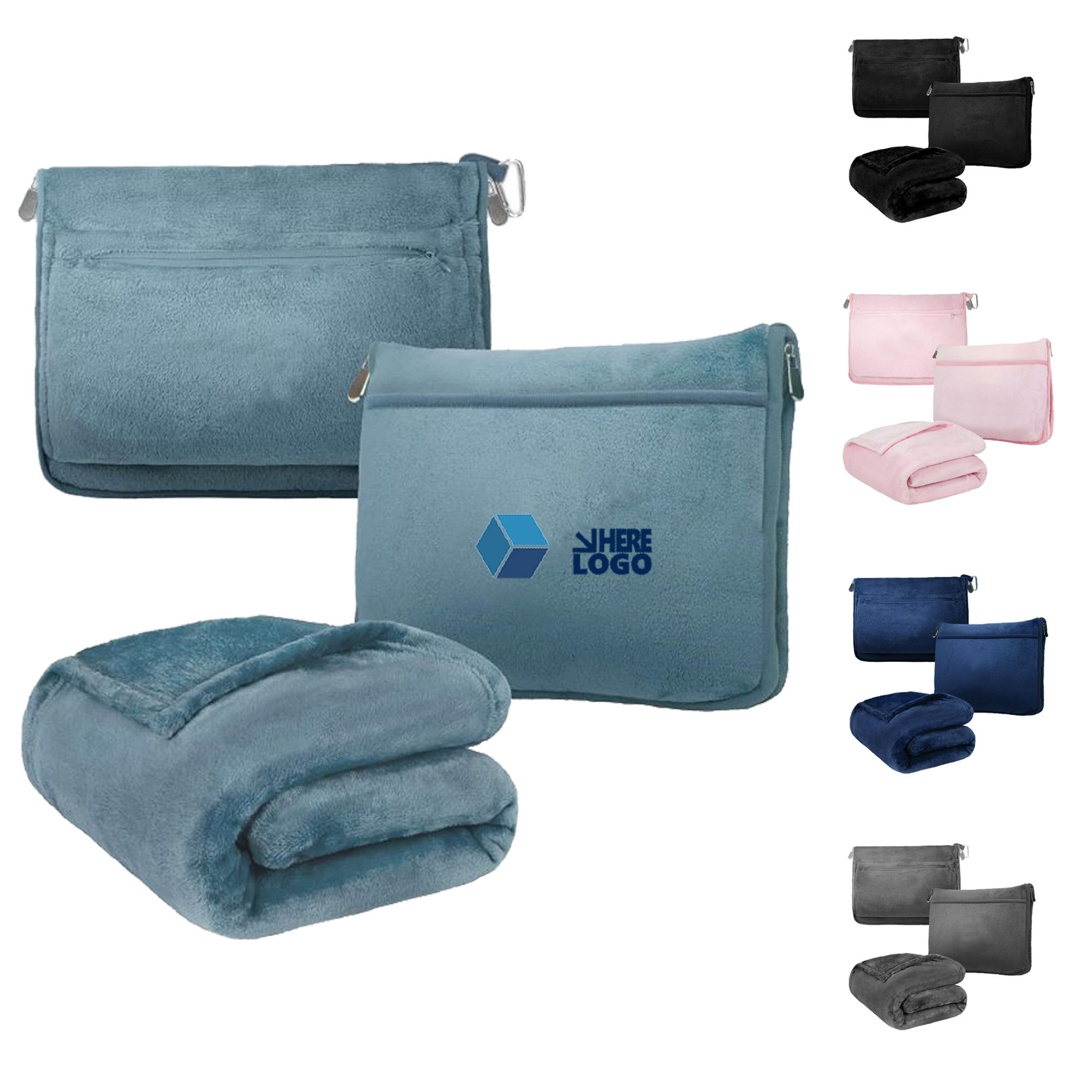 Airplane Travel Blanket Detachable Design 5