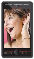 Magnet - Smart Phone Shape (2.5x4.5 Round Corners) 40 Mil Outdoor Safe