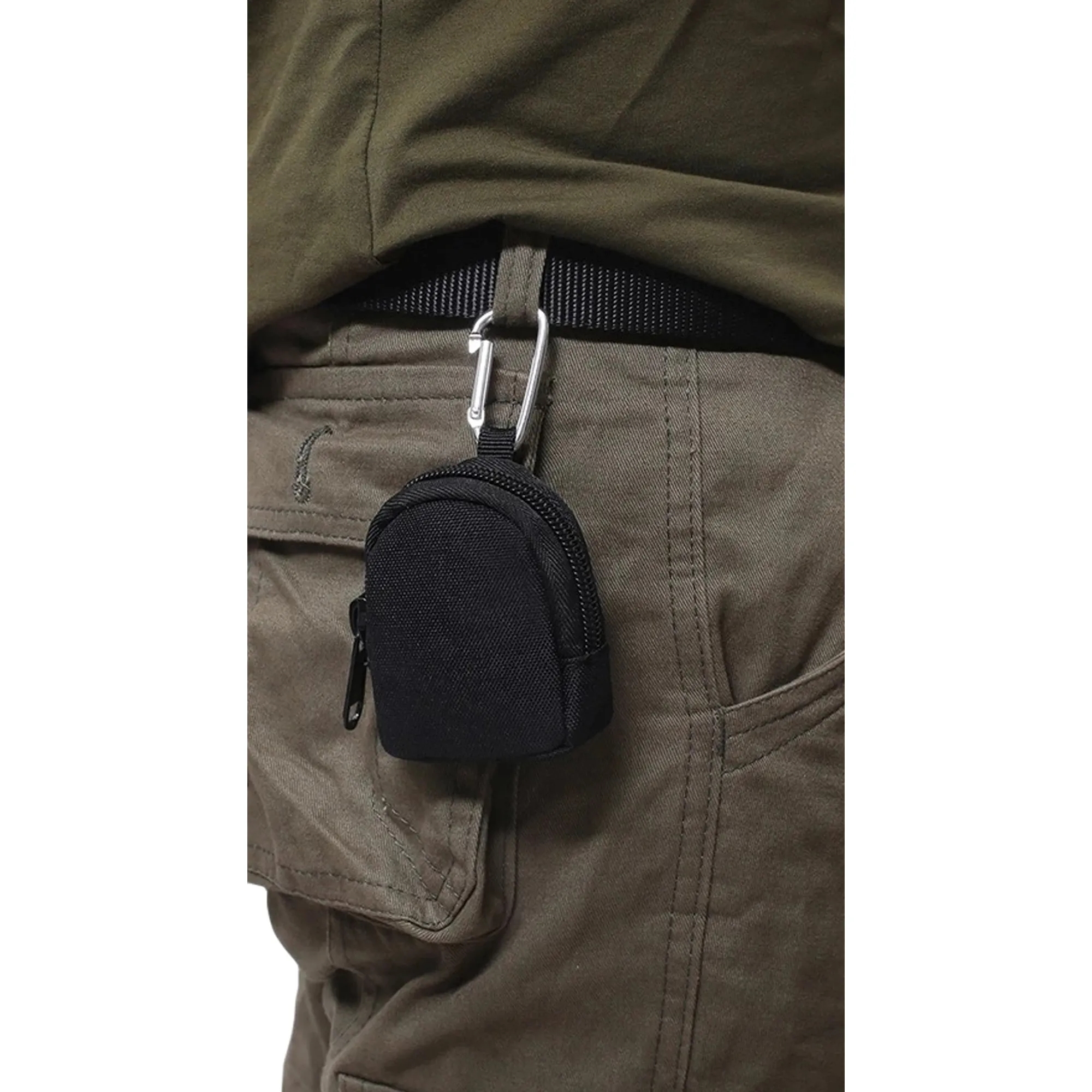 Custom Carabiner Leather Pocket Coin Purse 12