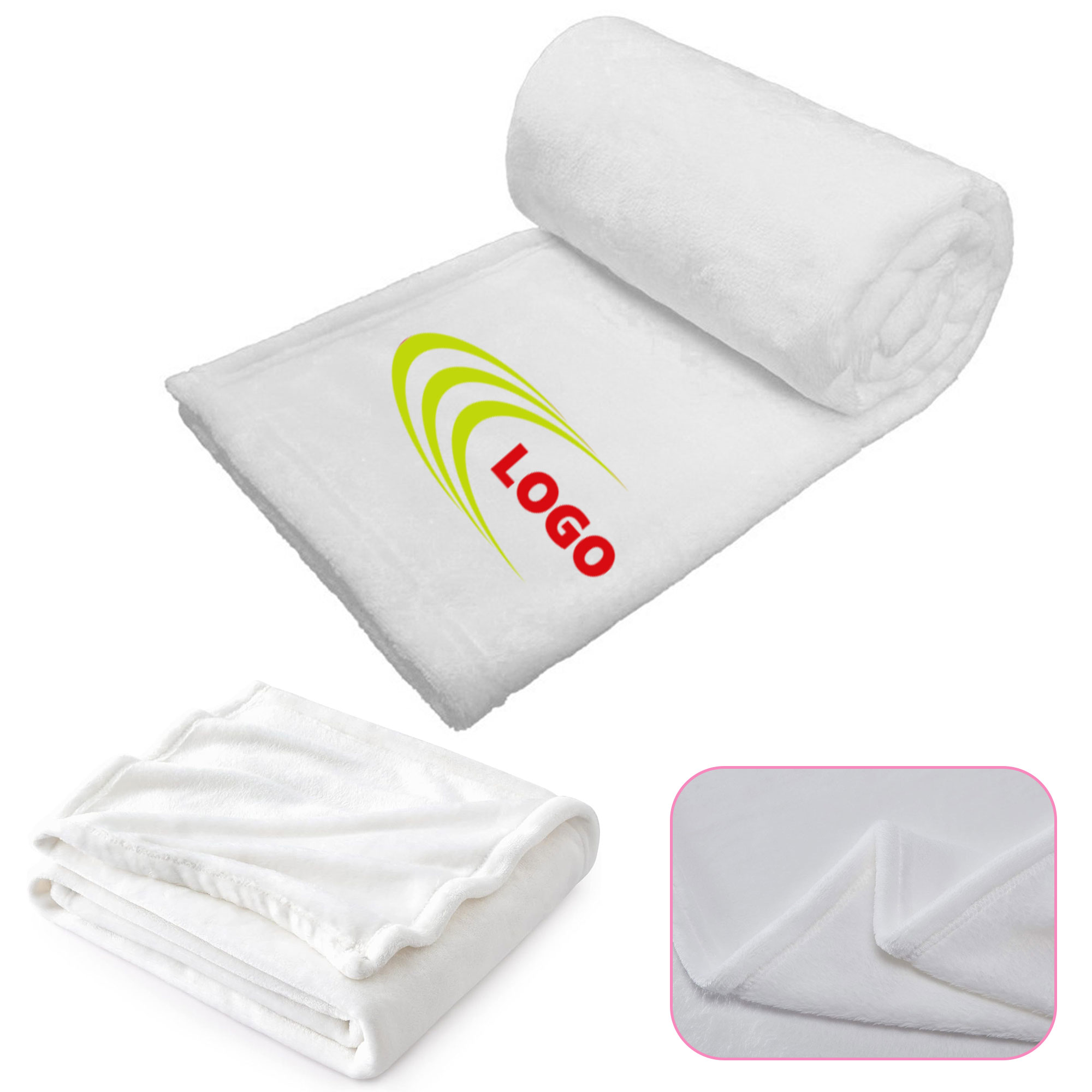 MOQ10 51.2 x 59 Inch High Quality Custom Blanket