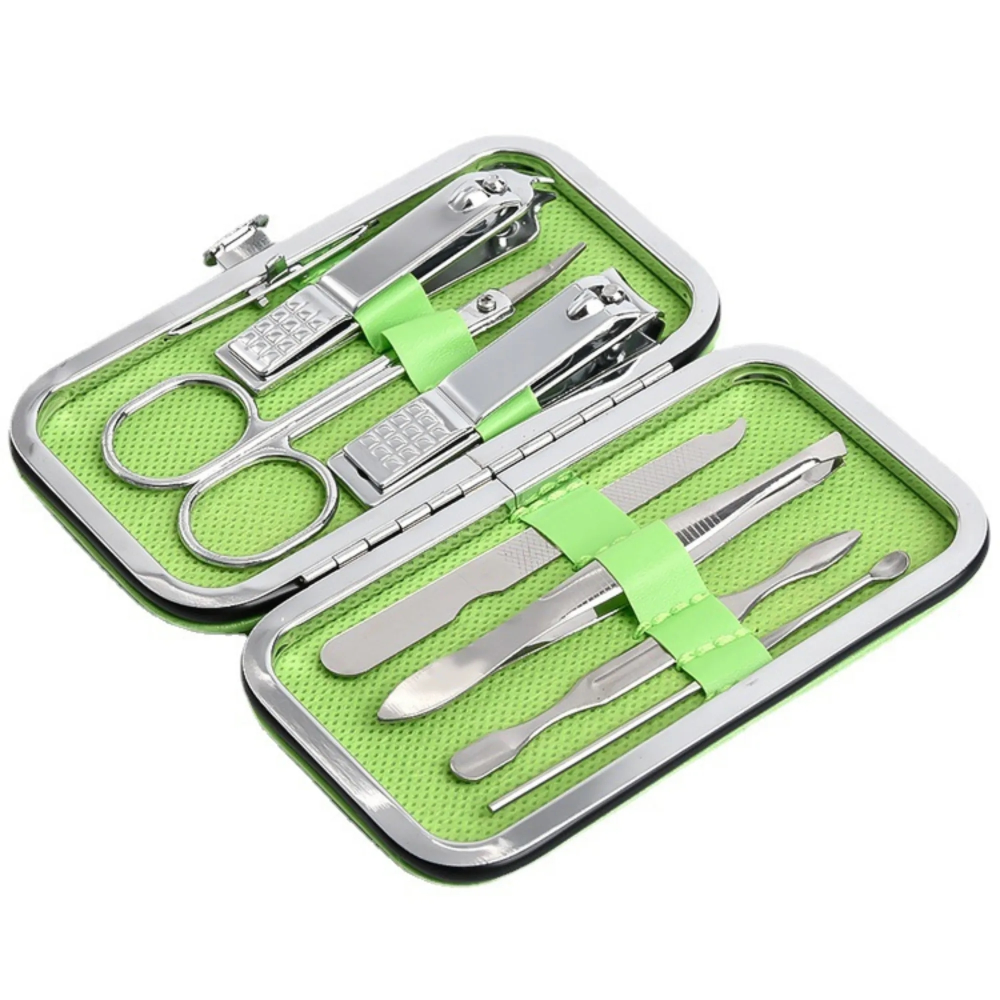 MOQ 20 PCS 7in 1Staiiless Seel Nail Clipper Set Manicure Kit 12