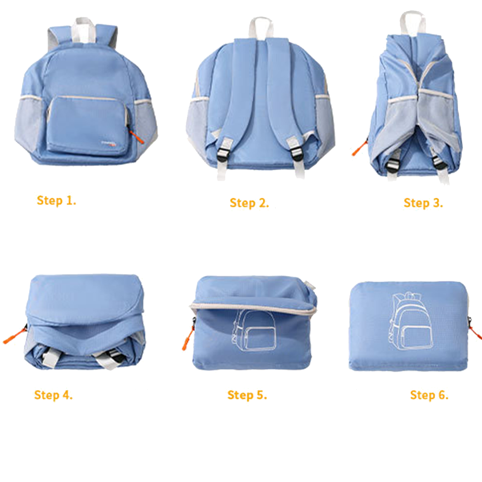 MOQ 20 PCS Foldable Travel Backpack 6