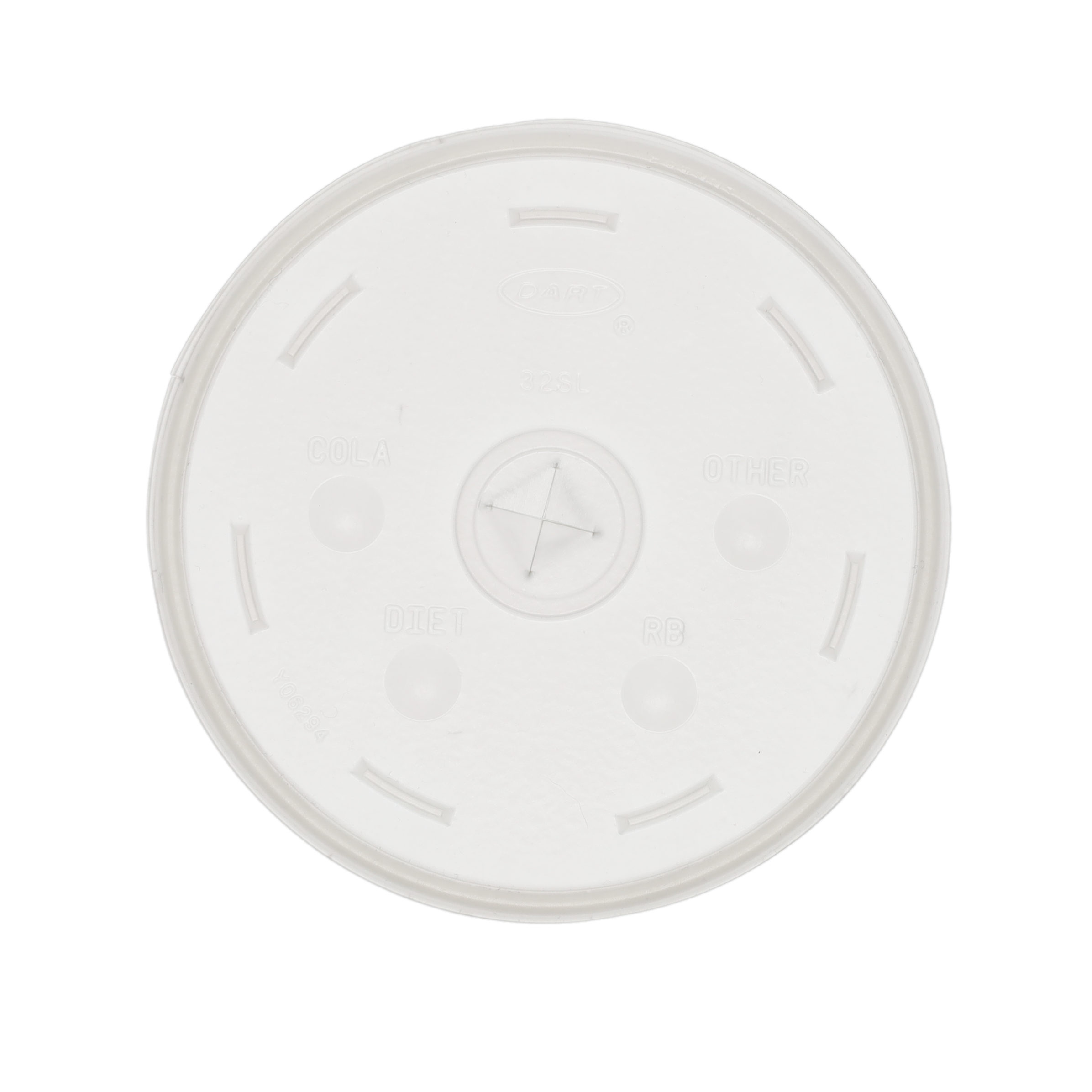 32 oz Foam Cup Straw Slot Lid Frosted 3