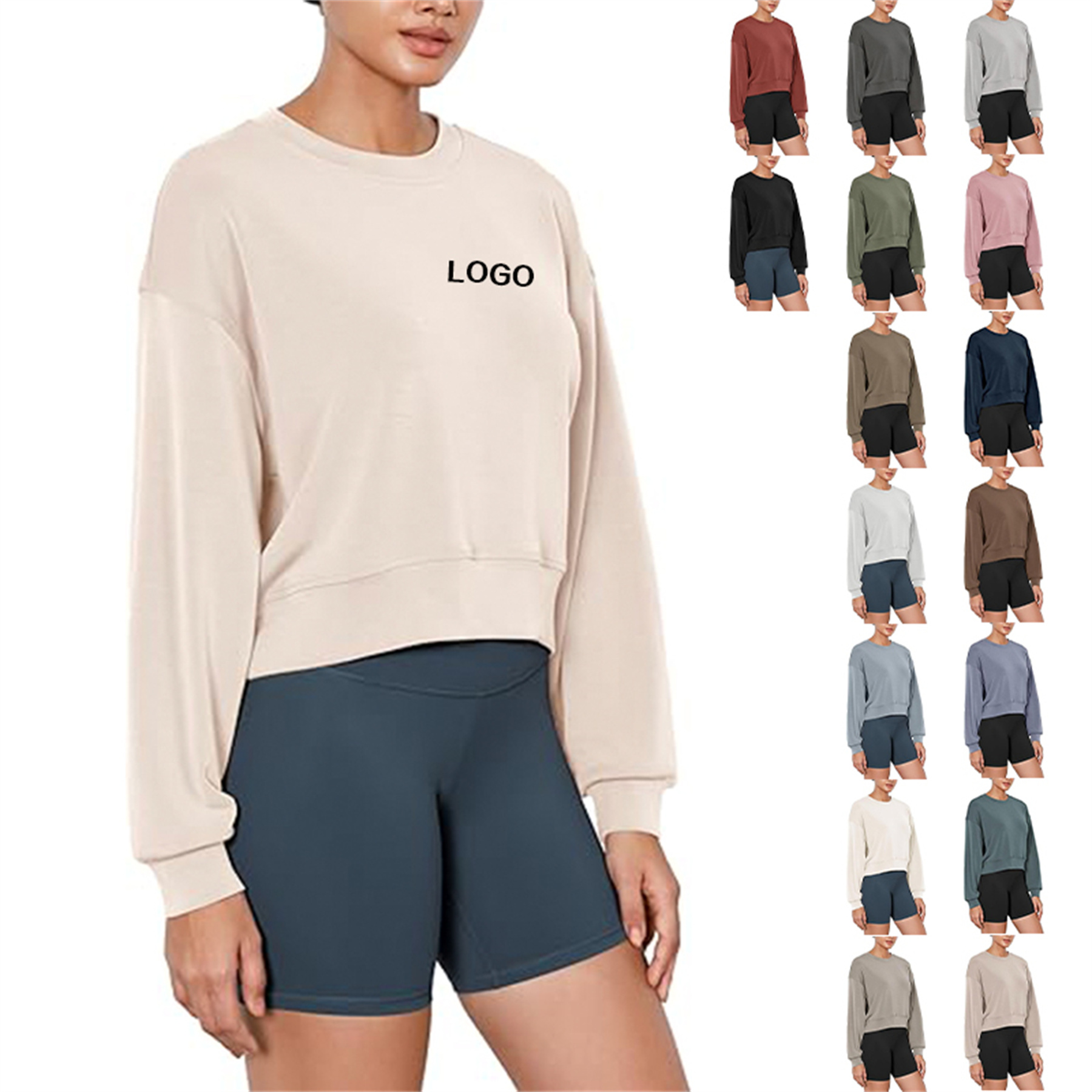 Modal Sweatshirt for Women, custom hoodie or sweatshirt with logo imprint 35