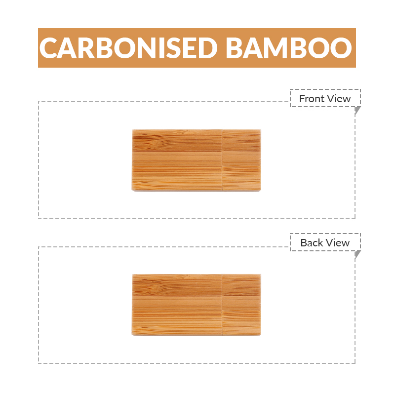 Rectangular Wooden USB Flash Drives with Magnetic Closure 21