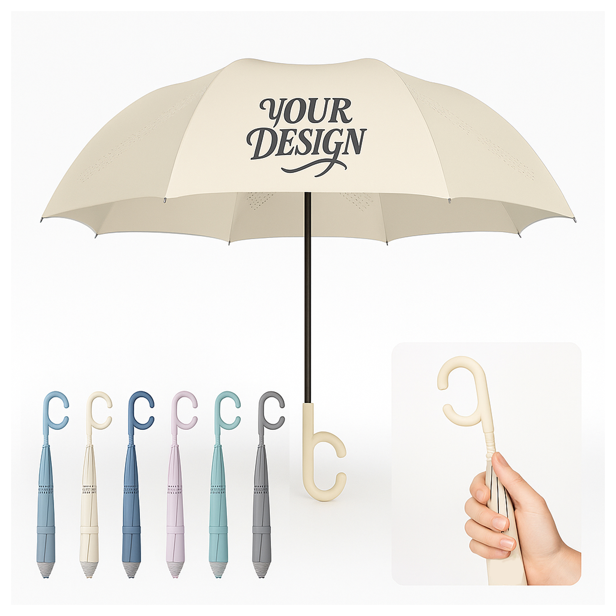 Custom Inverted 8-Rib Umbrella
