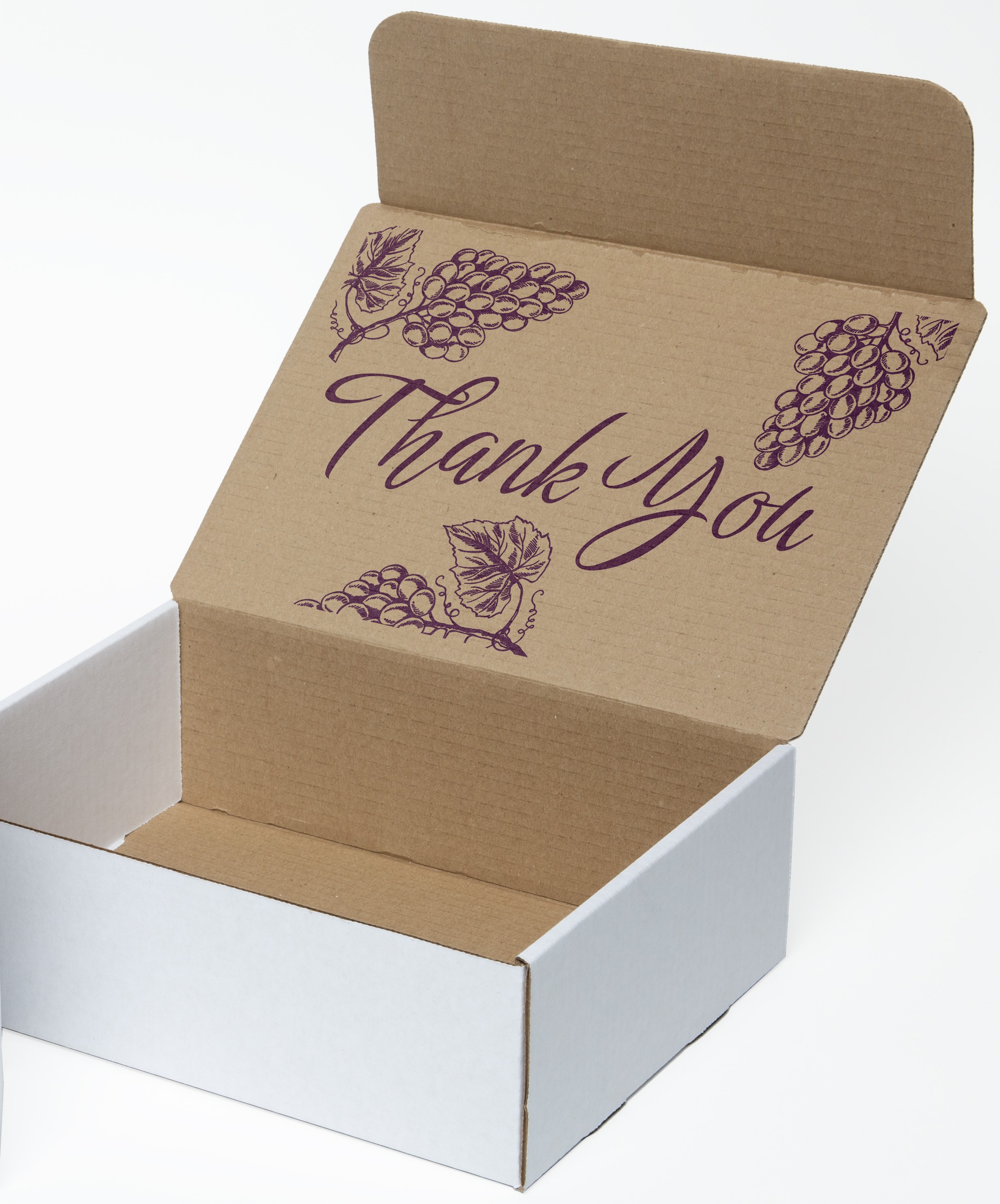 One Color White Display Mailer Box w/Inside Imprint (12" x 9" x 4") 3