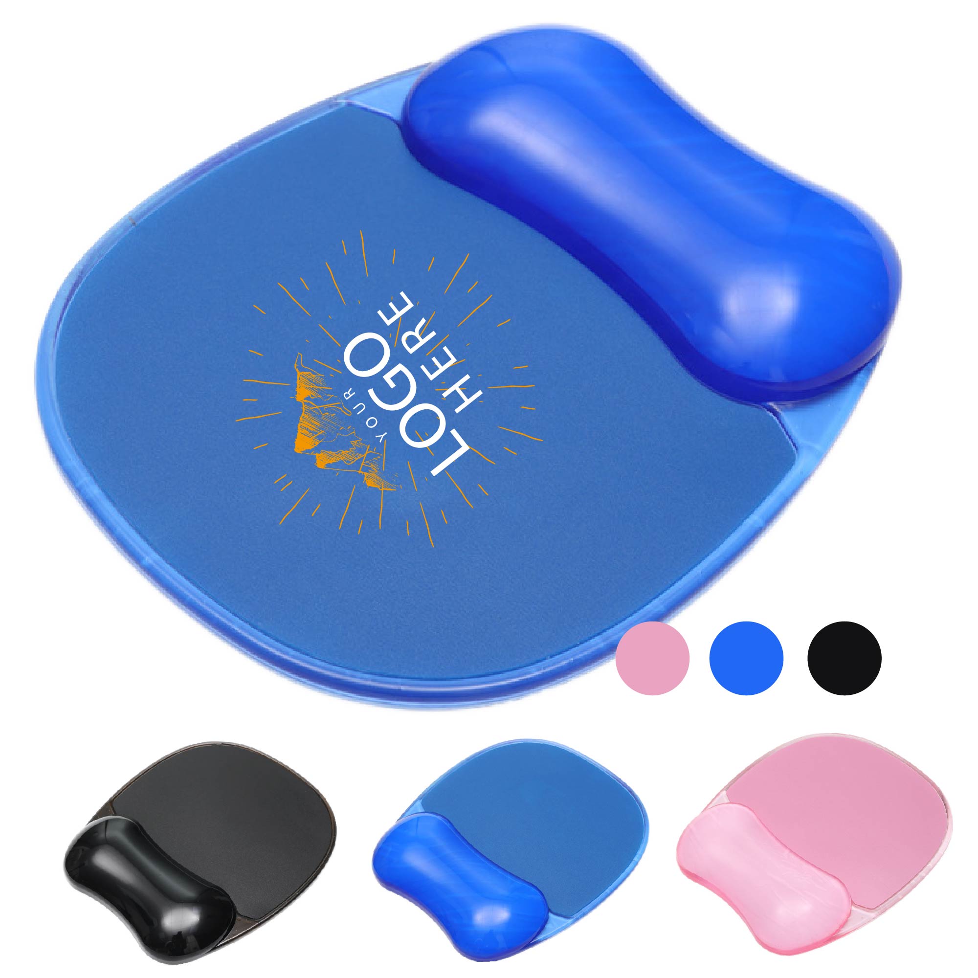 Full Color Ergonomic Mouse Pad with Wrist Rest
