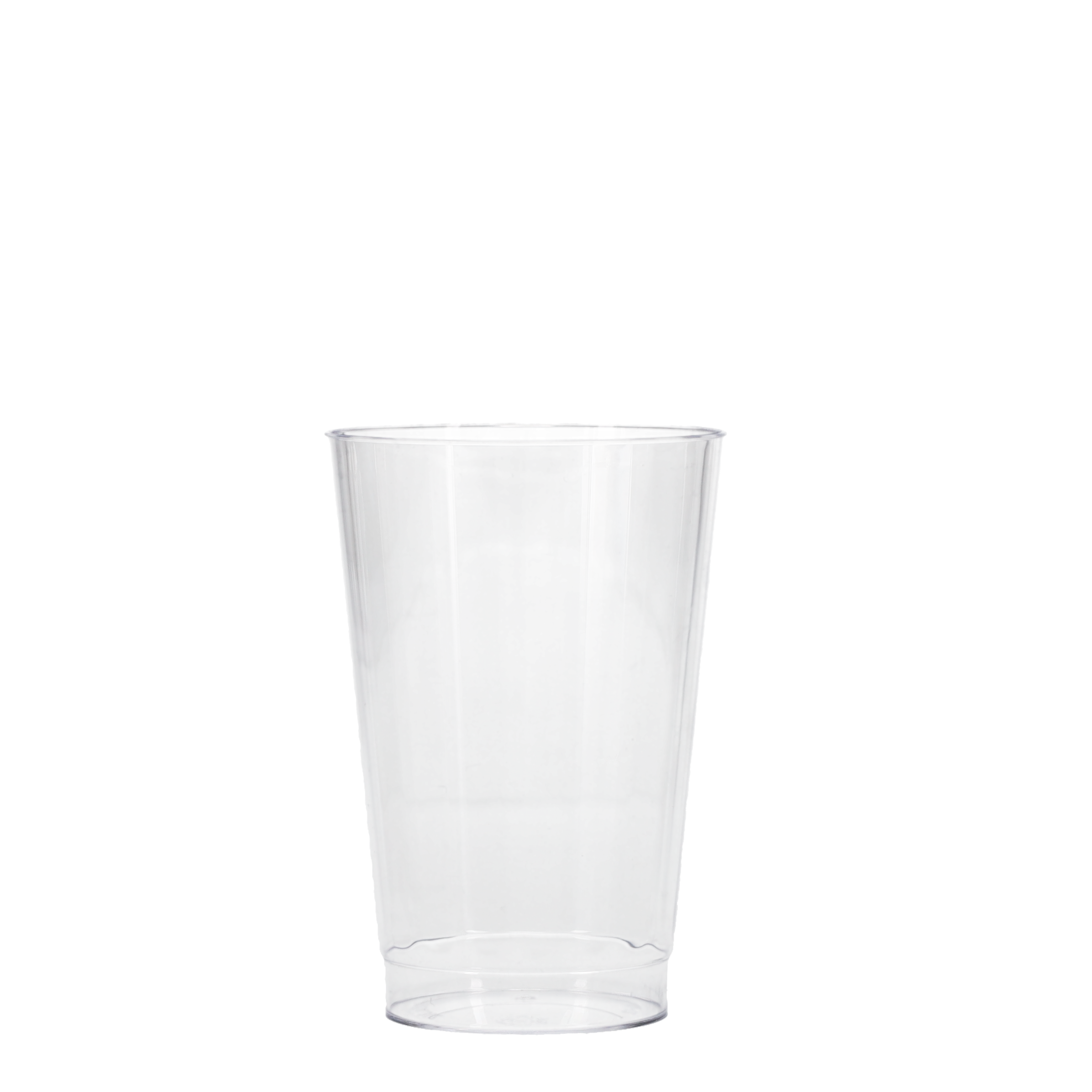 12 oz Hard Plastic Fluted Cup Clear Tradition Print 7