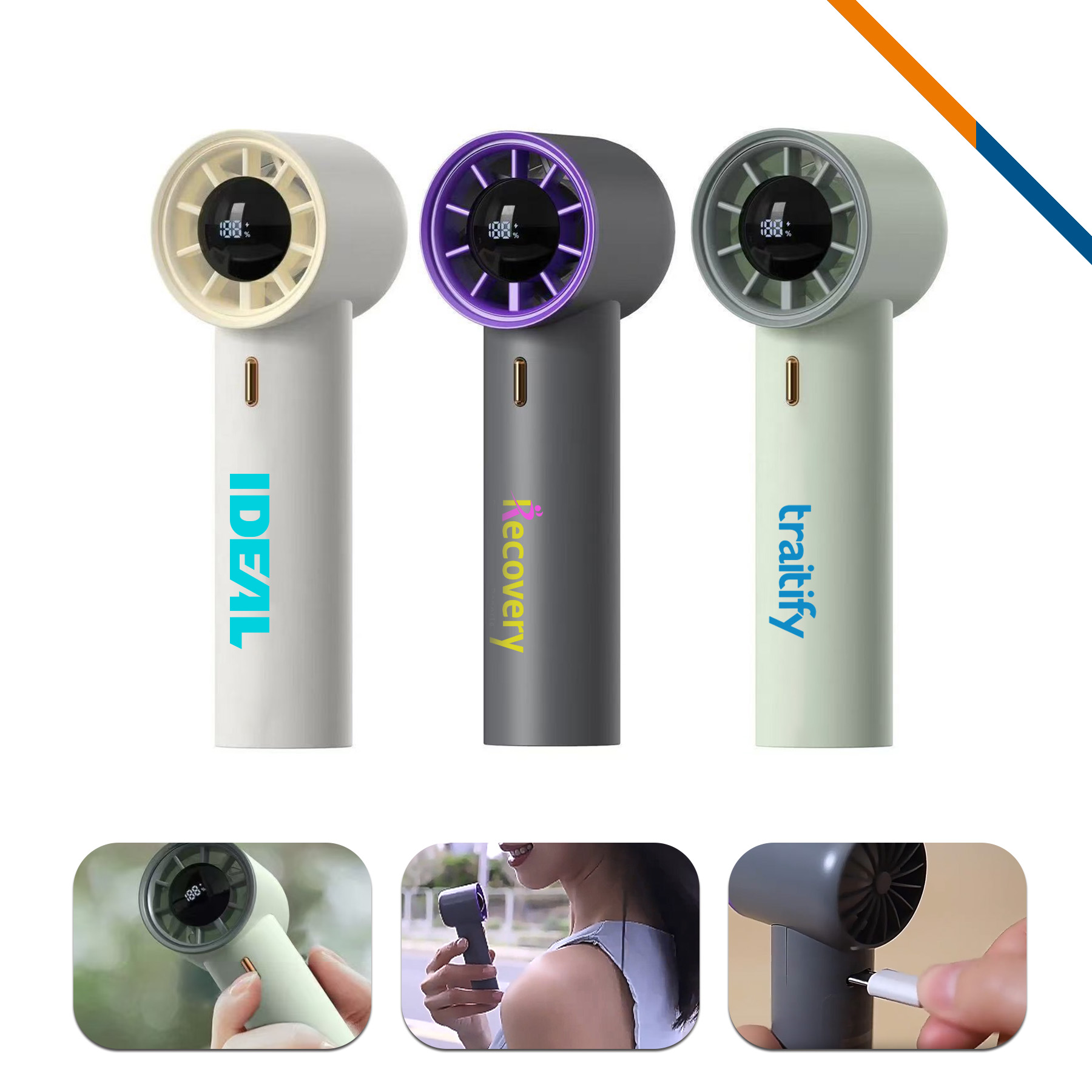 ZestSpin Mini 100 Speeds Turbo Handheld Fan
