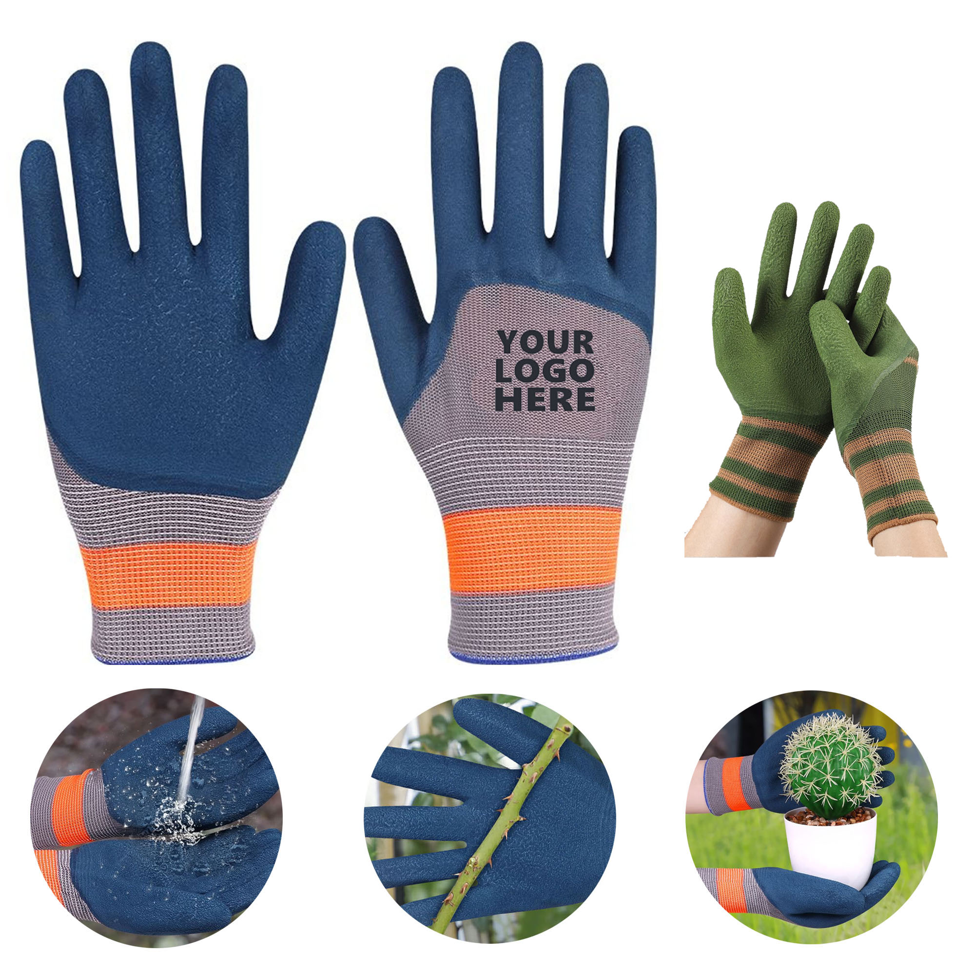 Breathable Latex Gardening Gloves 1