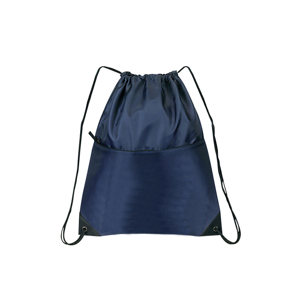 210D Nylon Zippered Drawstring Backpack BACKPACK E366 Ad Specialty