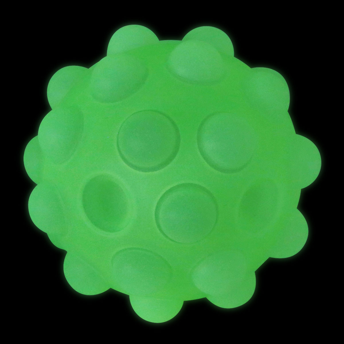 Glow In The Dark Round Push Pop Ball 9