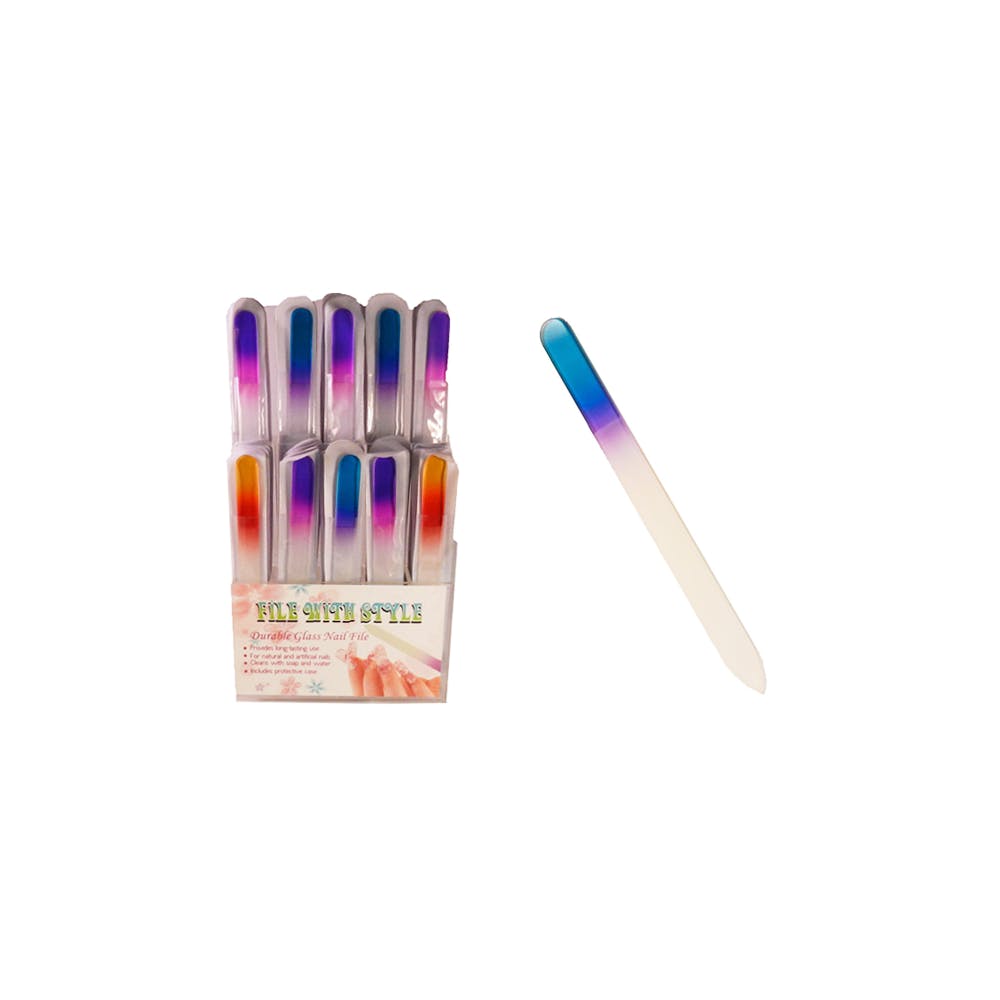 Glass Nail Files Assorted 3