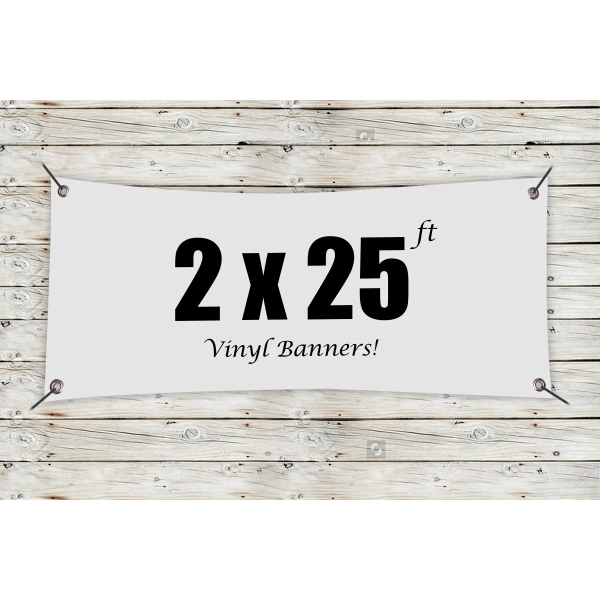 Custom 2' x 25' Vinyl Banners for conference campaigns