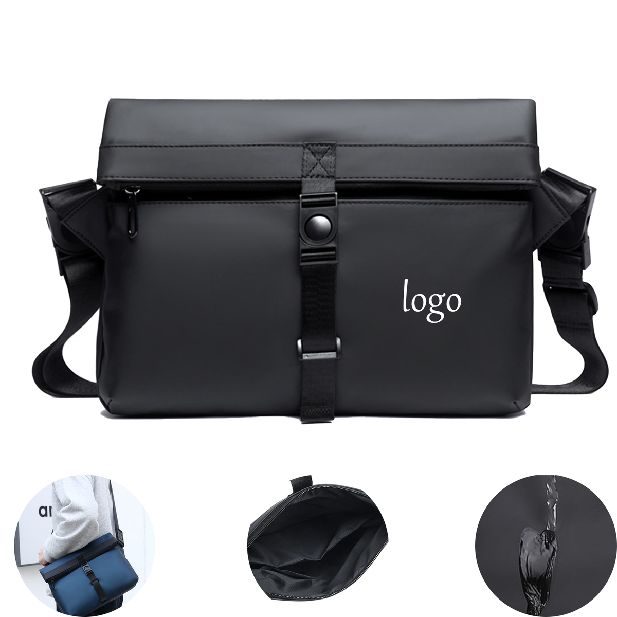 Waterproof Crossbody Bag - CYANRZ243 | The Promo Dude