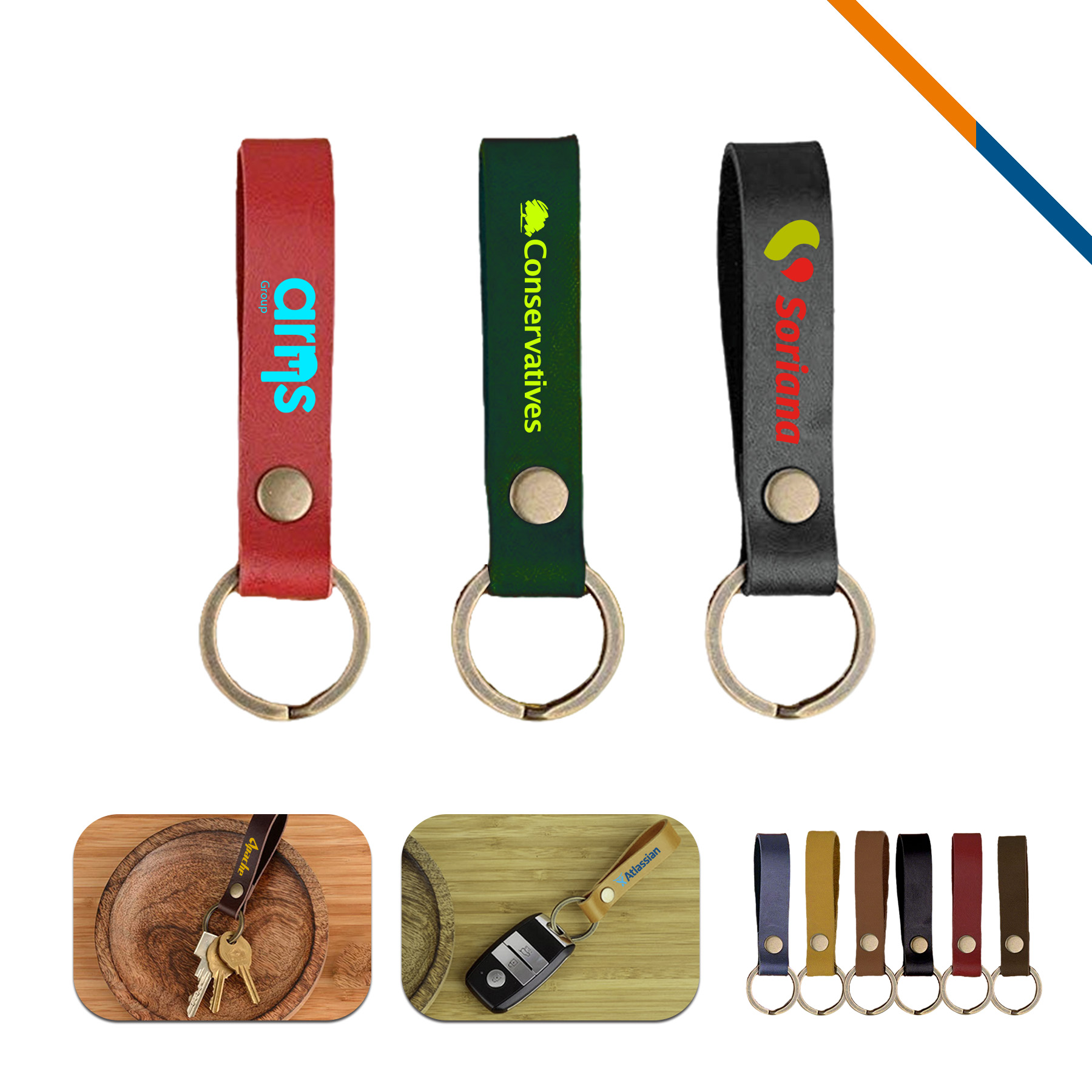 Henza PU Leather Keychain