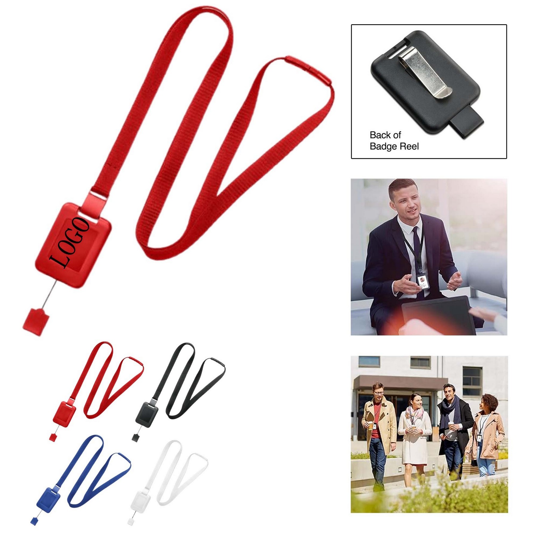 Badge Holder with Lanyard