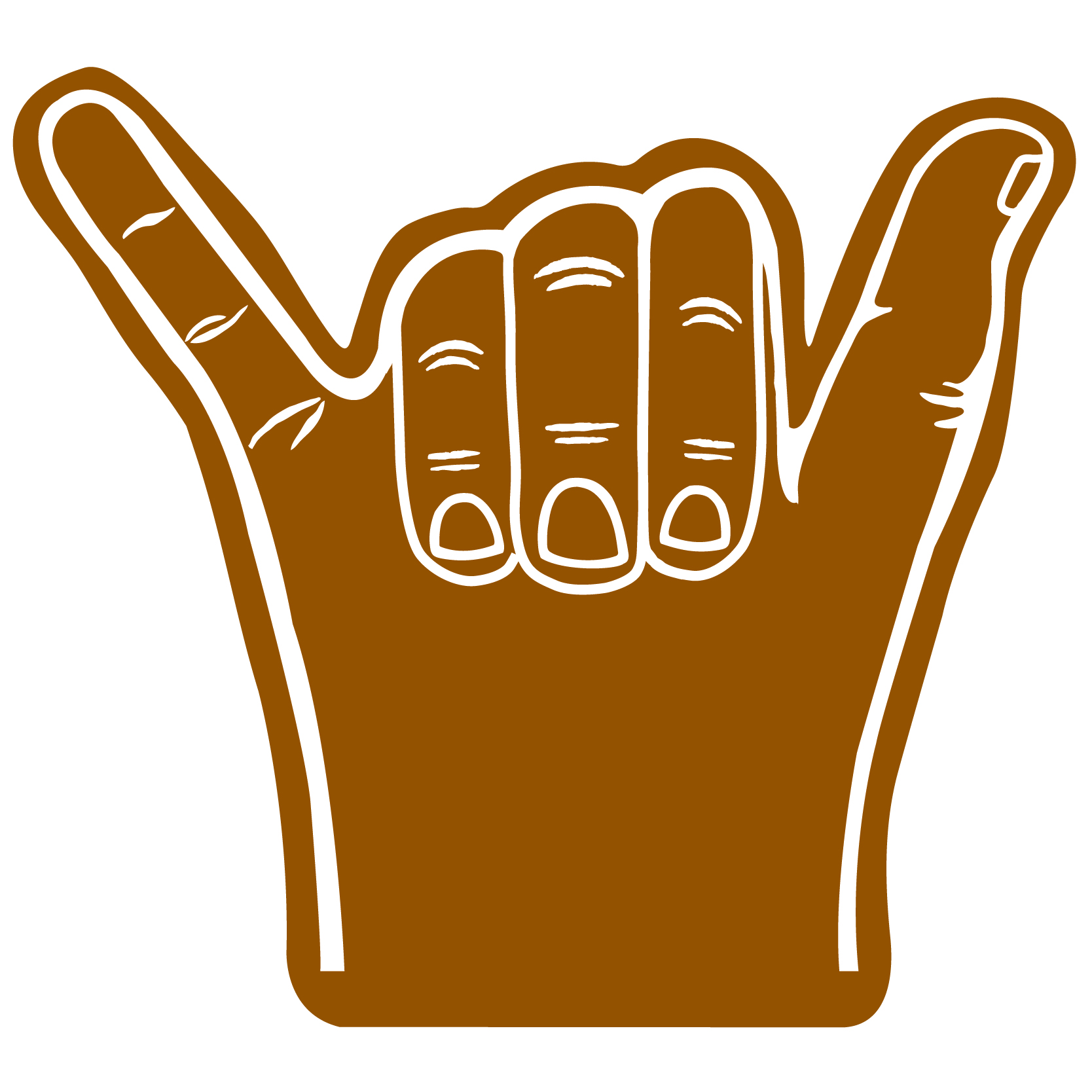 Foam Hang Ten Surfing Hand 54