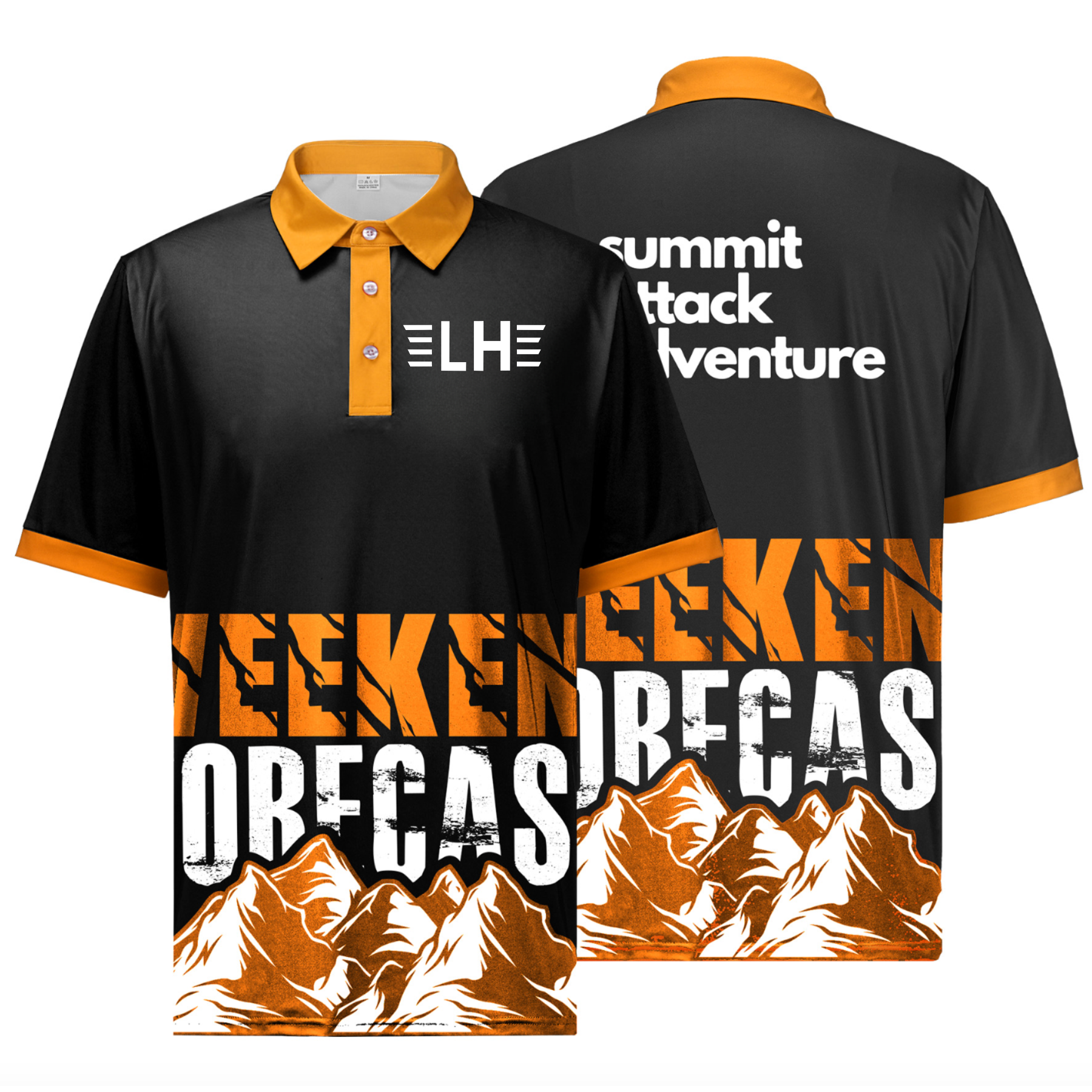 Custom Performance Polo With Self-Fabric Cuffs