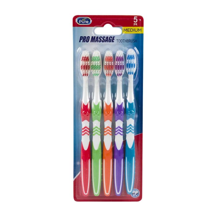 Pro Massage Toothbrushes - Assorted 5 Pack 3