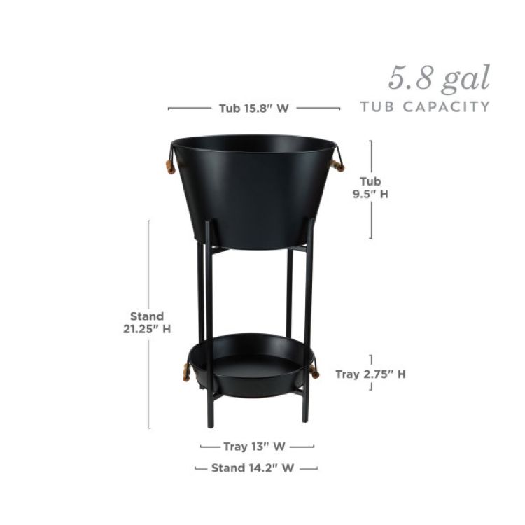 Twine Living Beverage Tub Stand and Tray - Thumbnail 5