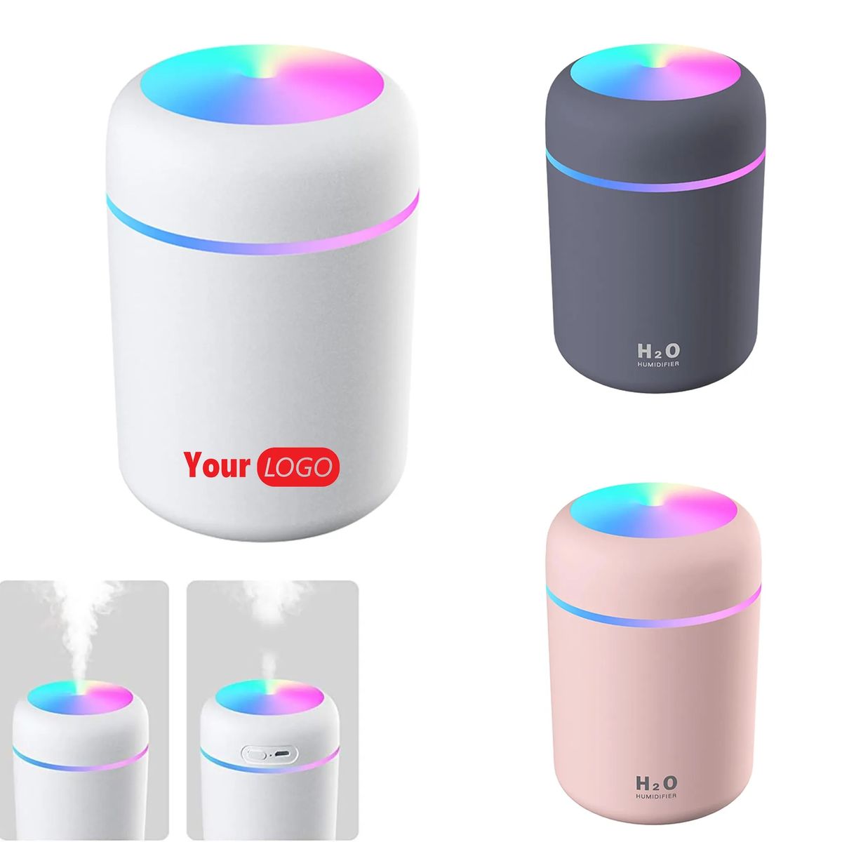 Colorful Cool Mist Mini Desktop Humidifier 9