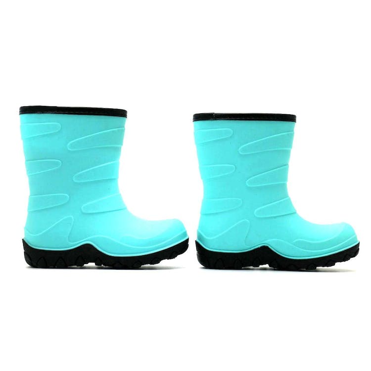 Youth Rubber Boots - Cyan Sizes 2-4 Ages 6-11 Years 3