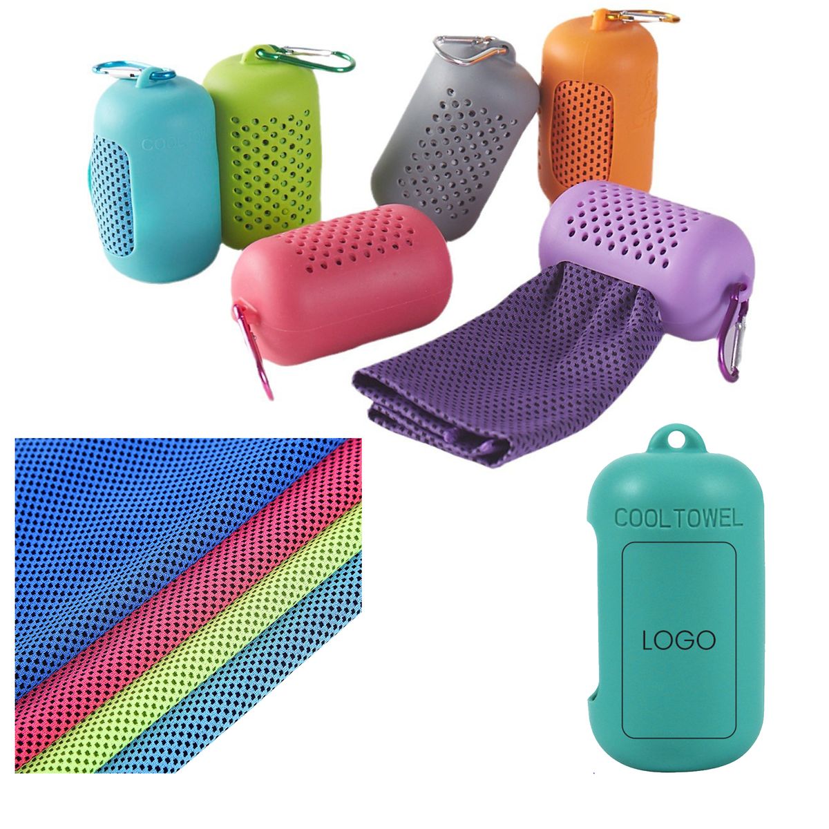 Quick-Drying Towel With Silicone Case
