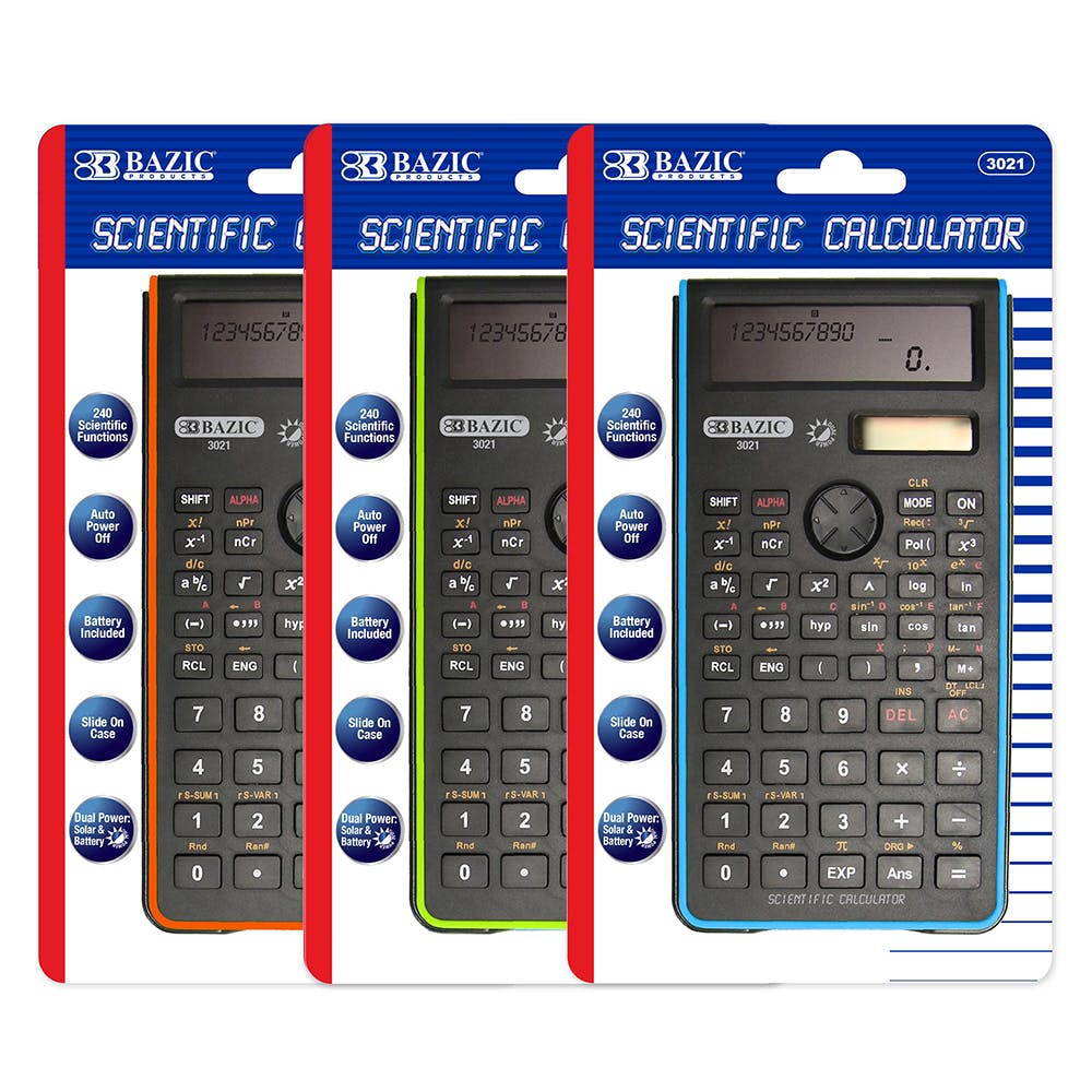 Scientific Calculator - 240 Functions Dual Power Battery Included 3