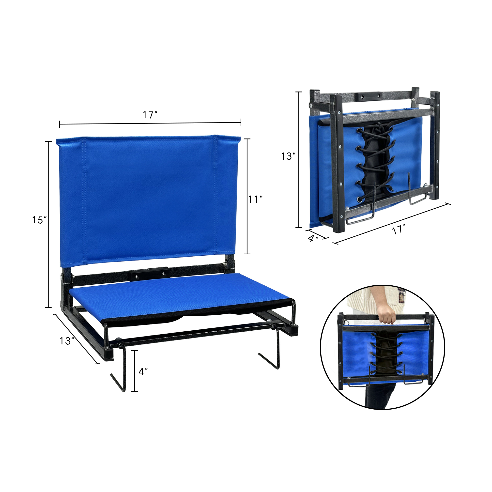 Portable Stadium Seat with Back Support 5