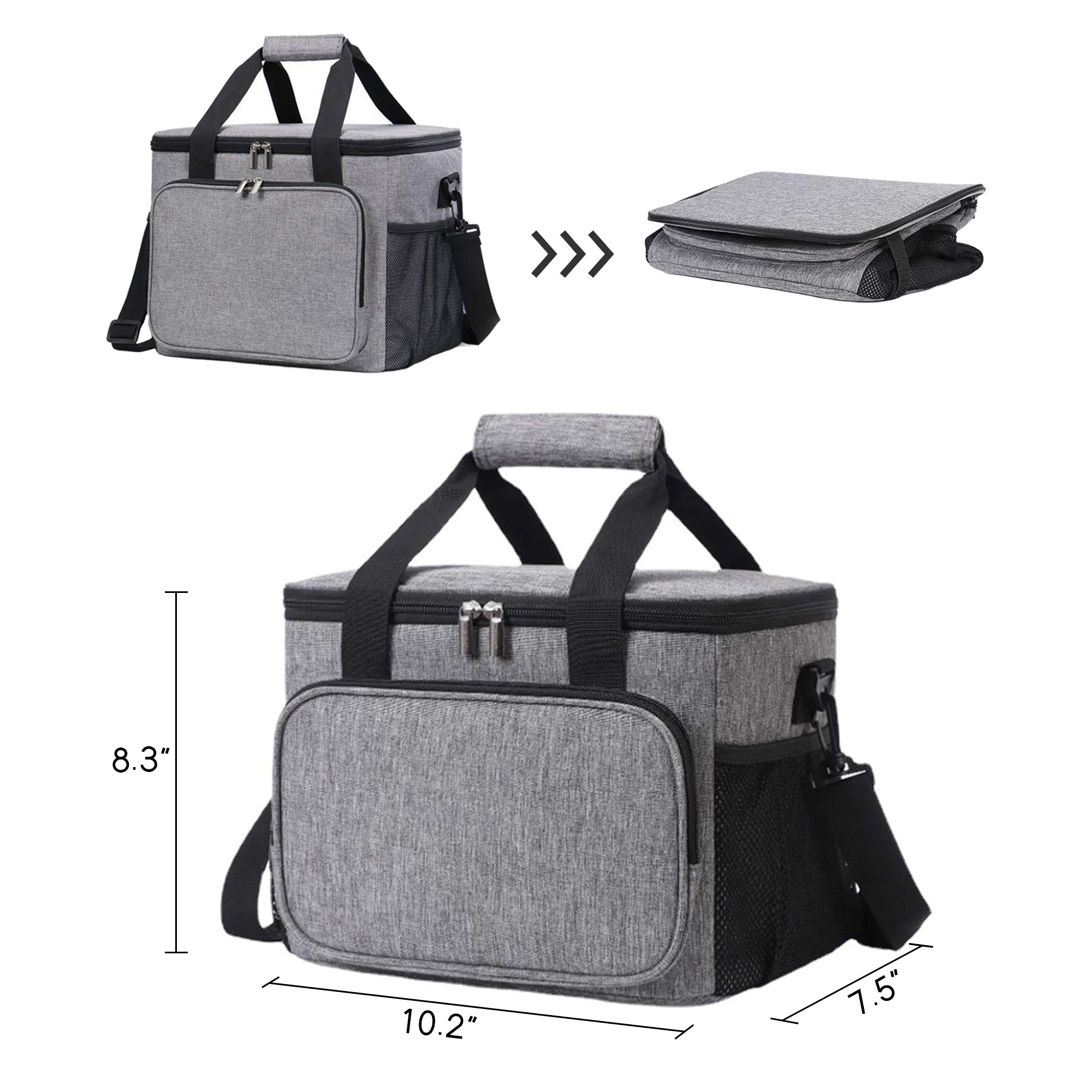 Portable Insulated Cooler Lunch Bag 5