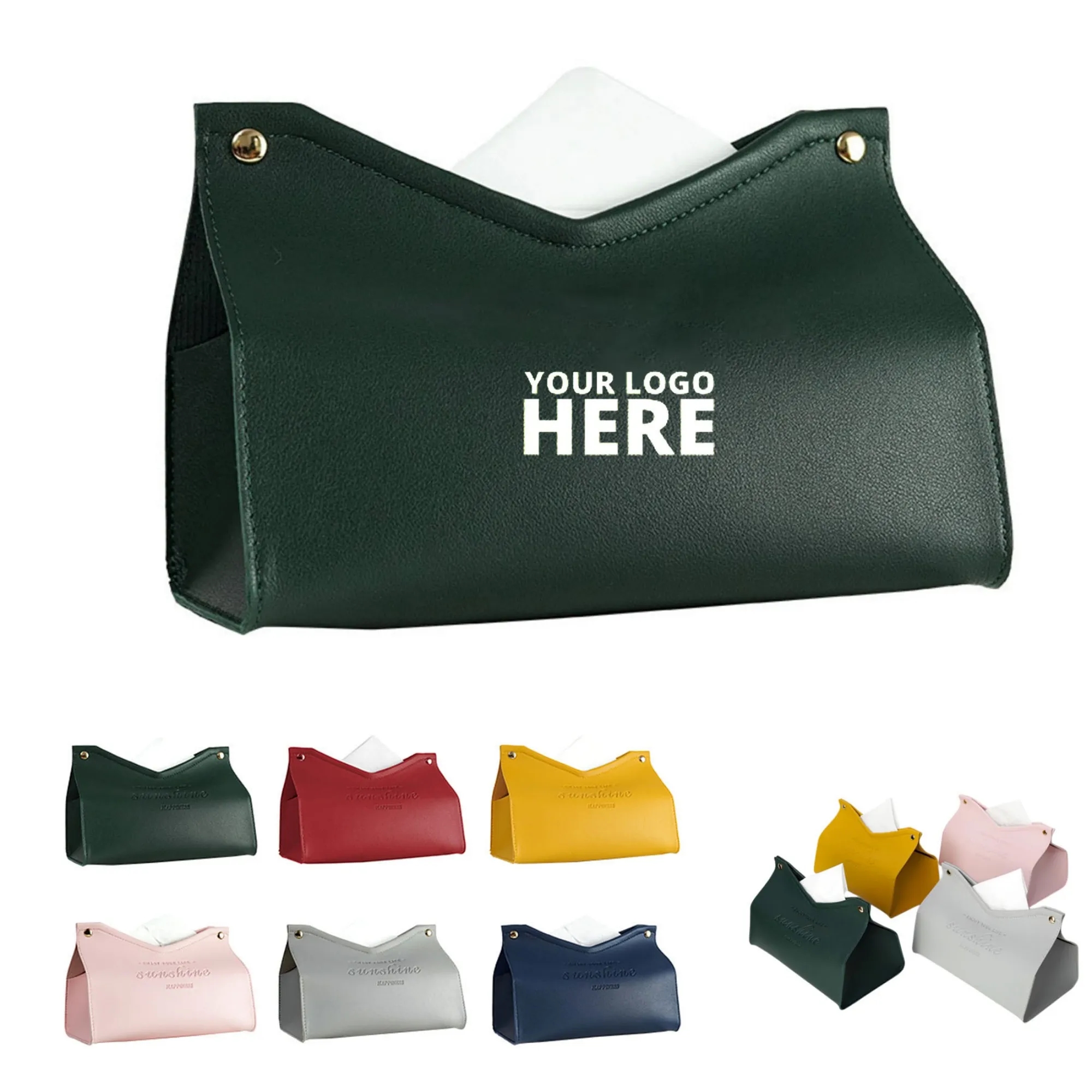 Stylish PU Leather Tissue Box