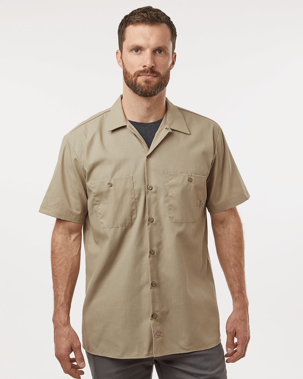 Men's Industrial Short Sleeve Work Shirt - S535