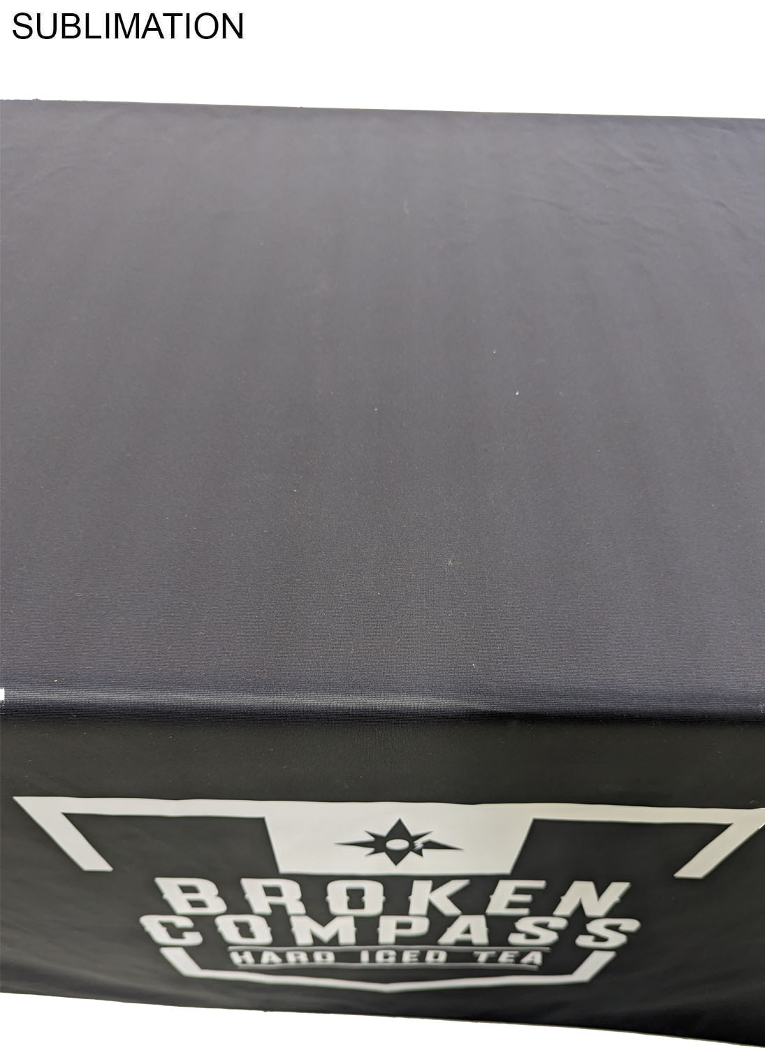 24Hr Express Ship - Sublimated PREMIUM Cloth for 6' table, Drape style, Closed Back, Rounded Corners 4