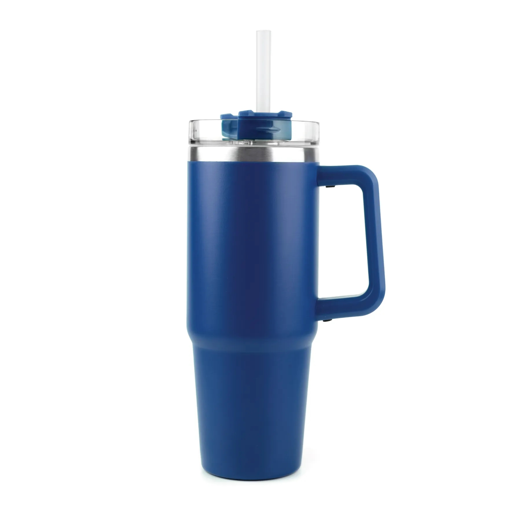 30oz Premium Stainless Travel Mug w/ Straw and Twist Closure 14