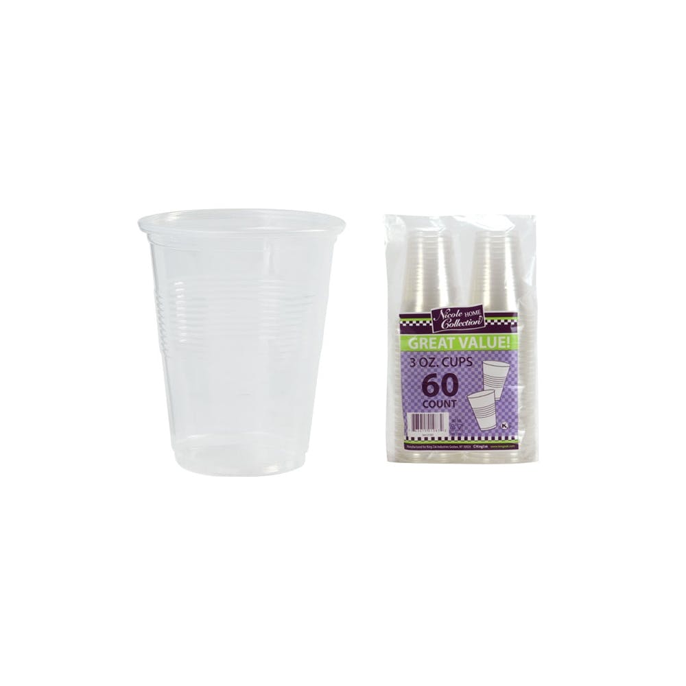 Plastic Soft Cups - Clear 3 oz 60 Pack 3