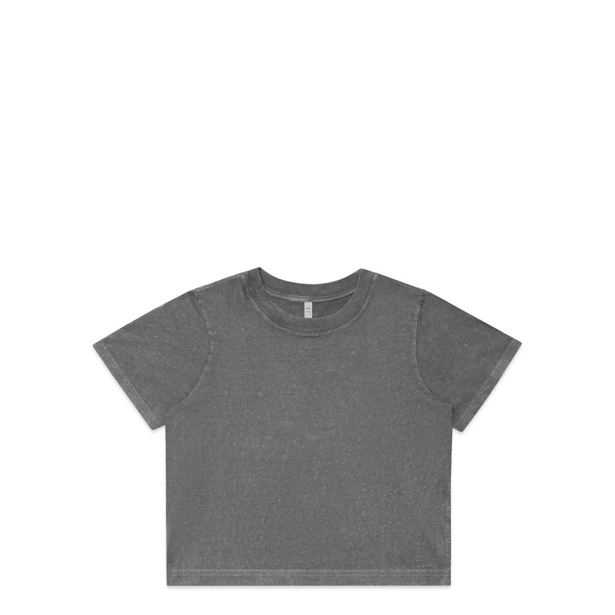 Wo's Stone Wash Heavy Crop | 4086 36