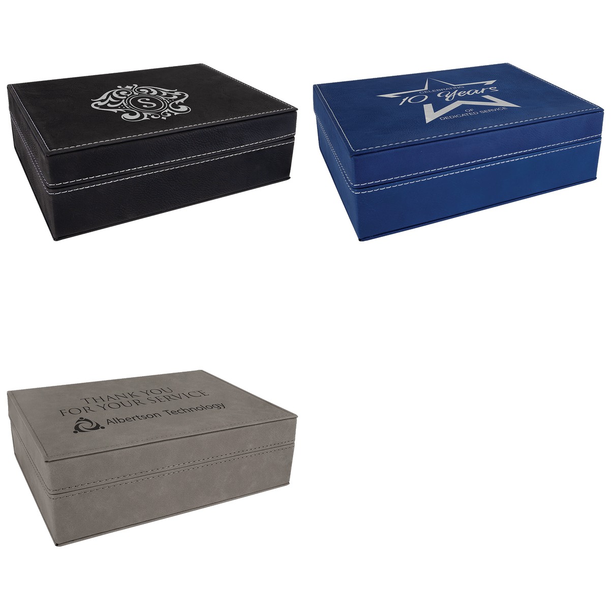 8" x 6 3/8" Leatherette Premium Gift Box