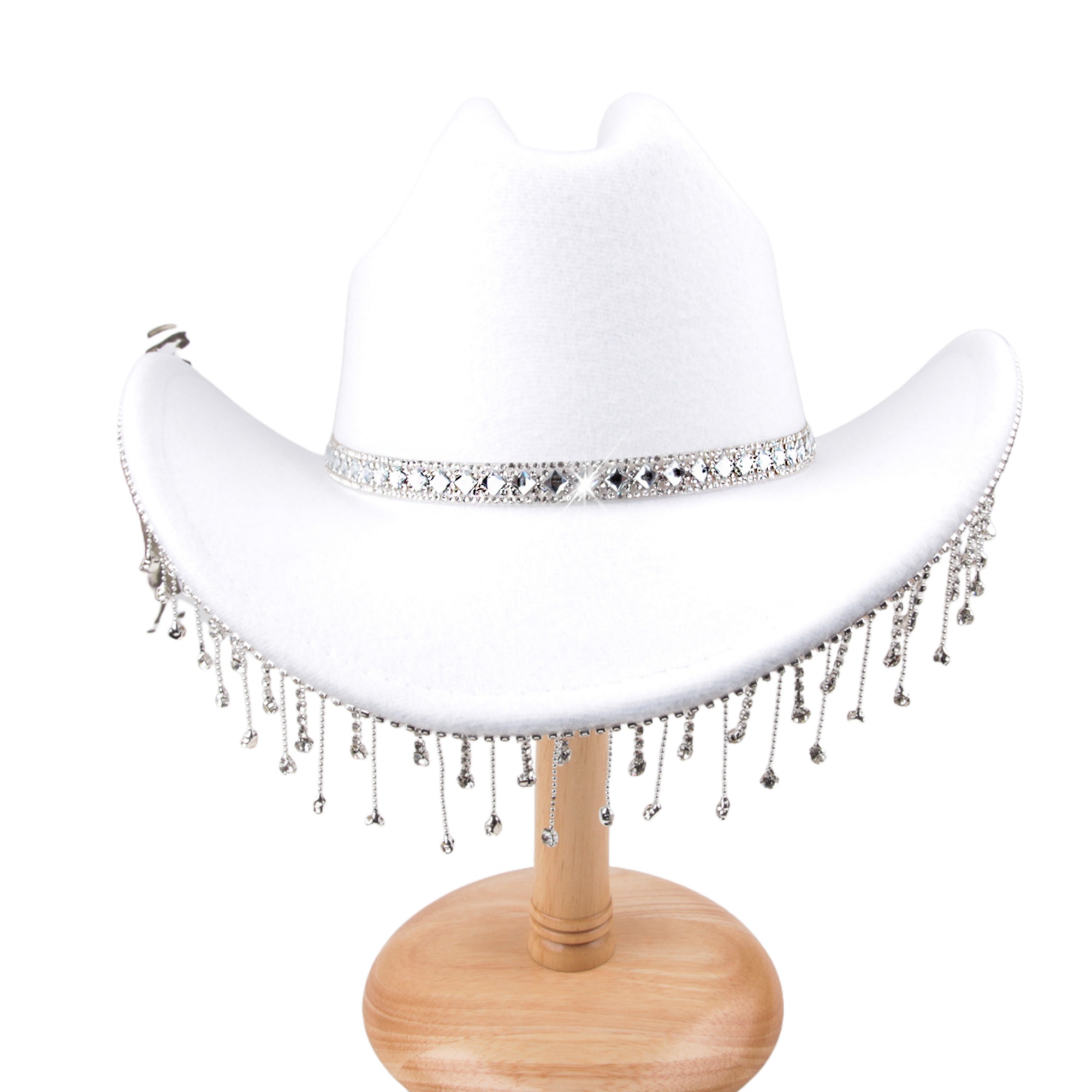 Western Style Felt Cowboy Polyester Hat 7