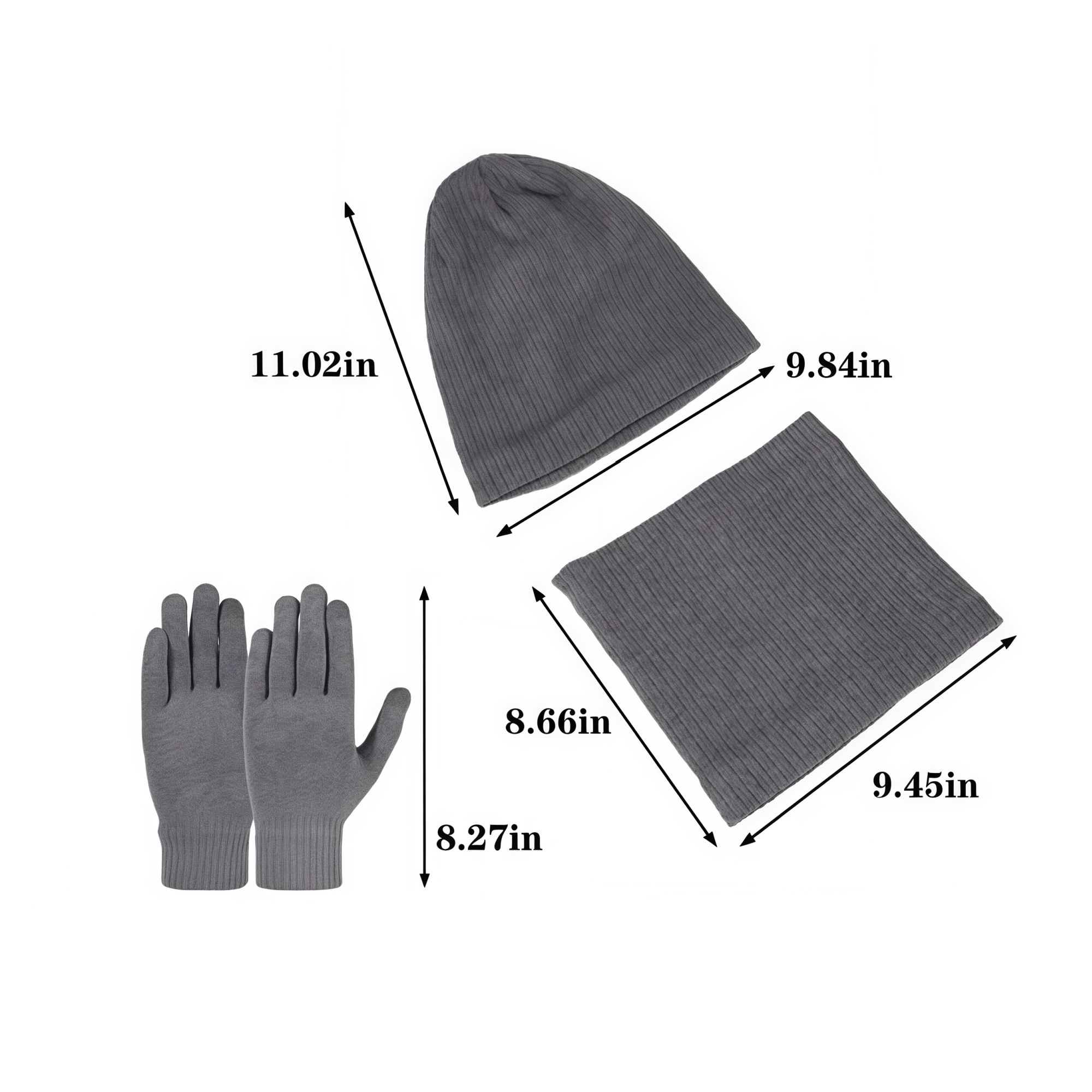3In1 Hat Gloves Scarf Set 5