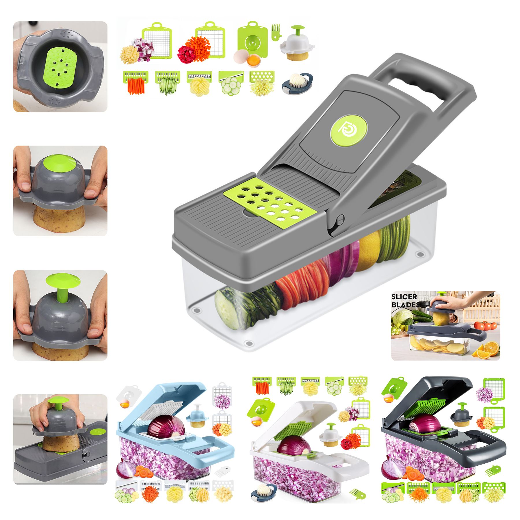Multifunctional 13 in 1 Food Chopper 5