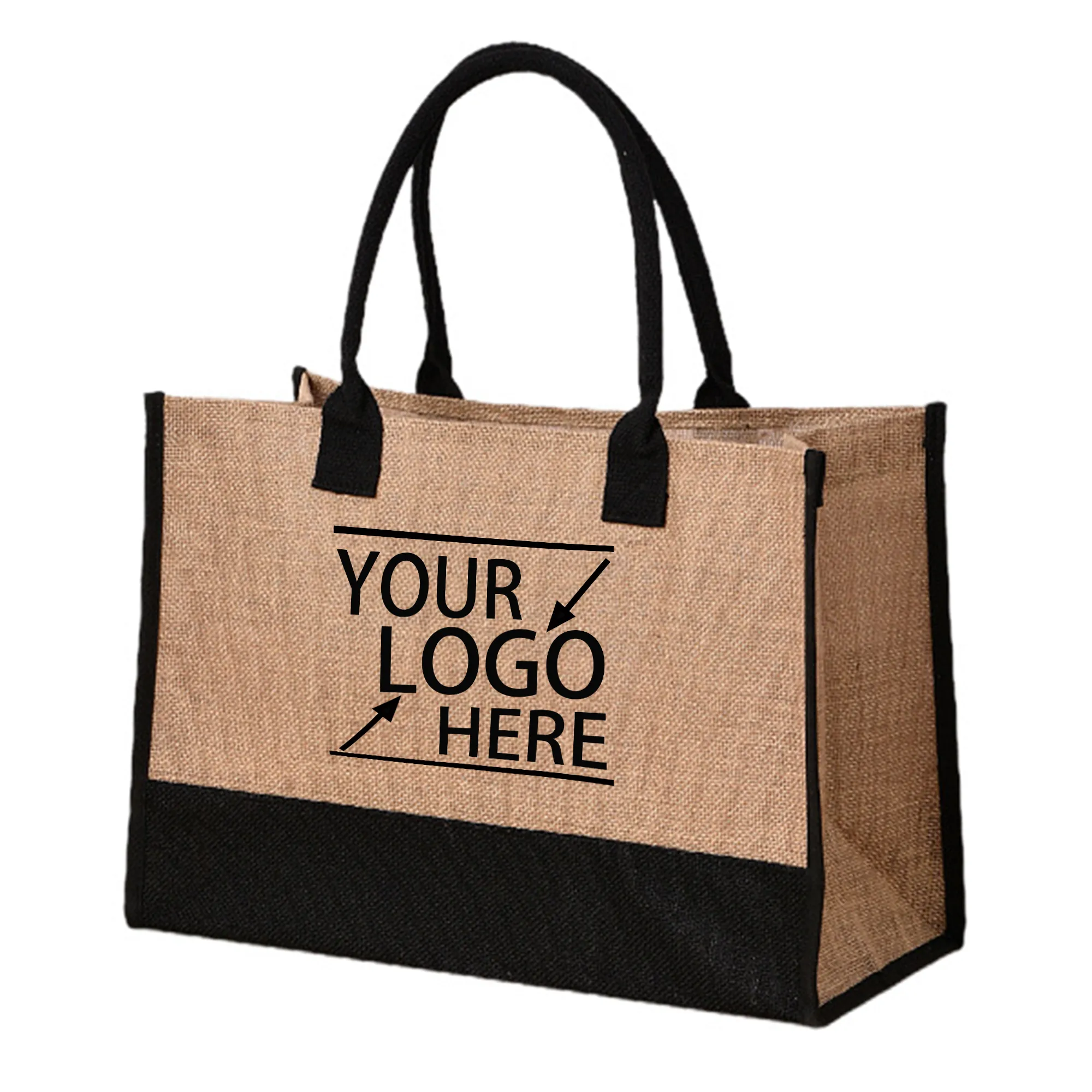 Jute Patchwork Tote Bag 6